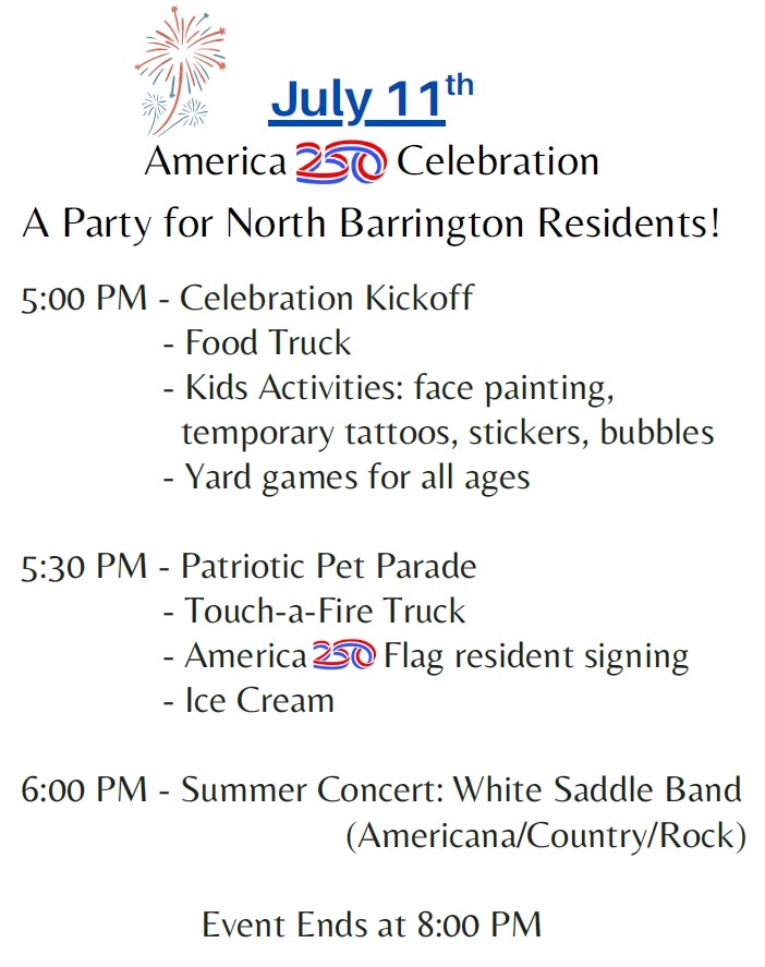 July 11th Schedule